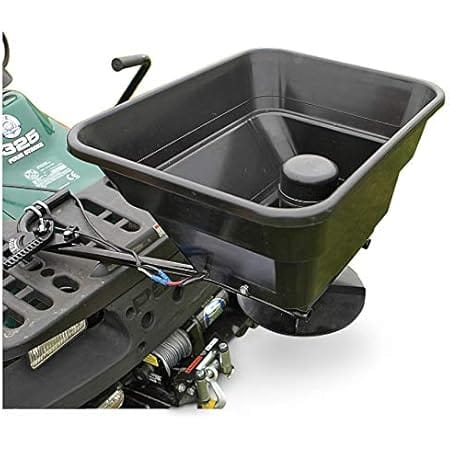 Guide Gear 12-Volt ATV/UTV Broadcast Spreader, 80-lbs Capacity, Lawn and Garden Seed Spreaders with Rain Cover