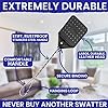 Leather Fly Swatter Manual 2pk with 4 Window Fly Traps. Extremely Heavy Duty Fly Swatter Heavy Duty Flyswatter Swatter Fly Swatters Multi Pack. Fly Swater Fly Swat. Fly Swatter for Indoors Outdoors - Image 2