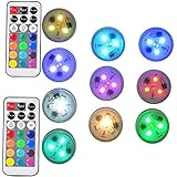 Submersible Led Lights Battery Operated LED Color Changing Tea Light candle light with Remote for Party Event Pool Pond Fount