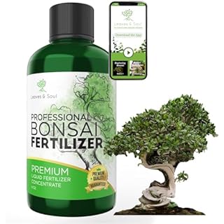 Professional Liquid Bonsai Plant Fertilizer | 3-1-2 Concentrate for Bonsai Plants and Trees | Multi-Purpose Blend & Gardening Supplies | 8 oz Bottle