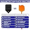 Leather Fly Swatter Manual 2pk with 4 Window Fly Traps. Extremely Heavy Duty Fly Swatter Heavy Duty Flyswatter Swatter Fly Swatters Multi Pack. Fly Swater Fly Swat. Fly Swatter for Indoors Outdoors - Image 3