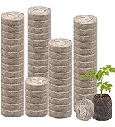 Legigo 100 Pcs 30mm Peat Pellets Starter Pods, Compressed Starting Plugs Pellet Fiber Soil Helps ...