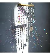 Hanging Window Suncatcher Rainbow Maker Glass Crystal Mobile Wind Chimes with AB Prisms & Natural...