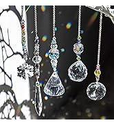 Crystal Sun Catcher Chandelier Suncatchers Prisms Glass Rainbow Maker Chakra Hanging Suncatcher W...