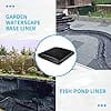 COOCURE 10x15 ft and 20 Mil Thickness Pond Liner, Pliable & Durable LLDEP Material, A Liner for Fish or koi Pond, Waterfall Base, Fountain and Bed Planter(10x15ft, 20 Mil, Black, LLDEP Material) - Image 3