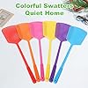 Fly Swatter,Plastic Flyswatters Multi-Pack,6 Bulk Vibrant Colorful Fly Killer,Long Handle Bug Swatter for Indoor and Outdoor. - Image 2
