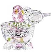 Crystal Bird Figurine Collectible Art Glass Animal Figurines Table Home Decor