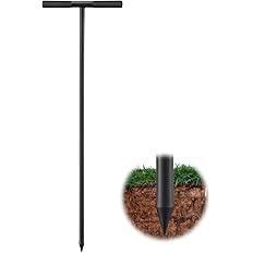 PoPoHoser Soil Probe Rod, 48inch Adjustable Ground Rod with T-Handle - Metal Soil Probe for Plumbing Tool, Locating Septic Ta