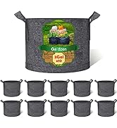 Gardzen 10-Pack 3 Gal Marry Pots Grow Bags with Detachable Bottom, Avoid Transplant Shock, Aerati...