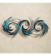 Touch of Class Perfect Storm Metal Wall Sculpture - Blue, Silver - Large Dimensional - Steel - Ha...