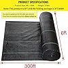 Driveway Fabric, 6x300 ft Road Fabric Commercial Weed Barrier Fabric, Landscape Fabric Heavy Duty 3.5OZ French Drain Fabric for Erosion Control,Landscape Fabric,Weed Barrier,Construction Projects - Image 2