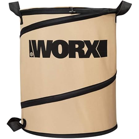 WORX WA0030 Landscaping 26-Gallon Collapsible Yard Waste Bag/Leaf Bin