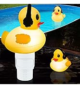 DeeprBetter Pool Chlorine Floater,Solar Duck Floating Pool Chorine Dispenser for Pool,Chlorine Ta...