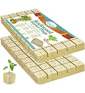 Legigo 1" Rockwool Grow Cubes Starter Plugs- Rockwool Stonewool Planting Cubes for Seed Starter S...