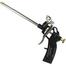 Foam Gun, Picowe Foaming Gun Pu Expanding Caulking Gun Metal Body Pro Heavy Duty PU Spray Foam Gun Grade Expanding Spray Appl