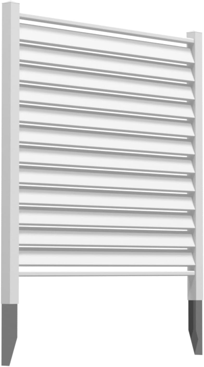 Caprihom Rejilla para valla de aire acondicionado de 50 pulgadas de ancho x 50 pulgadas de alto, carcasa de vinilo para valla de privacidad, panel de pantalla para equipo de piscina, kit de paneles y pantallas de privacidad para exteriores (paquete de 2) - Image 7