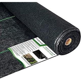 WAENLIR 5.8oz 20 Year Heavy Duty Weed Barrier Landscape Fabric,Premium Durable Weed Blocker Cover,Outdoor Gardening Weed Control Mat 3ft x100ft