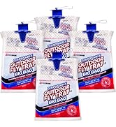 Fly Traps Outdoor Fly Traps. 4 Natural Pre-Baited Fly Bags Outdoor Disposable. Big Bag Fly Trap B...