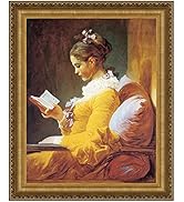 Design Toscano A Young Girl Reading, 1770-72 Canvas Replica Painting: Small