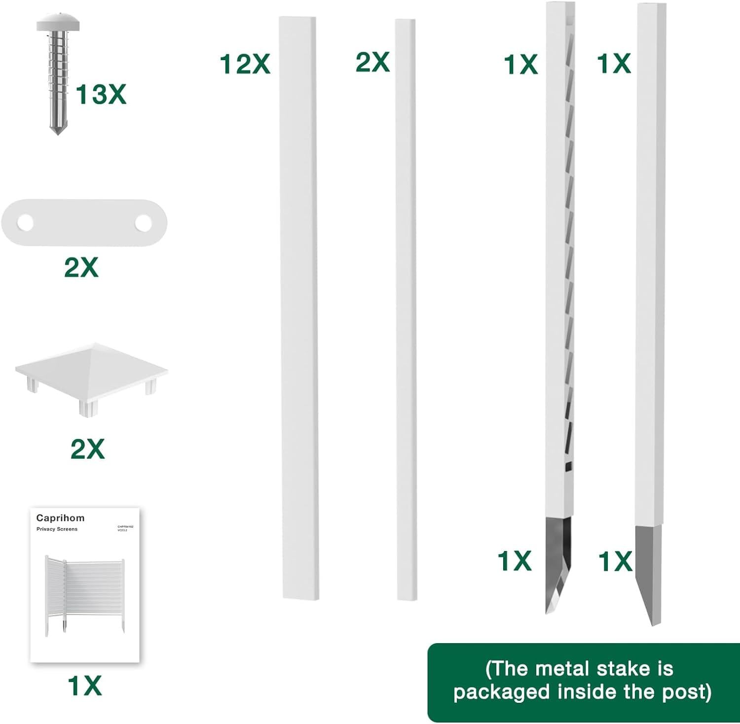 Caprihom Rejilla para valla de aire acondicionado de 50 pulgadas de ancho x 50 pulgadas de alto, carcasa de vinilo para valla de privacidad, panel de pantalla para equipo de piscina, kit de paneles y pantallas de privacidad para exteriores (paquete de 2) - Image 45