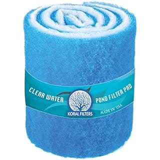 Premium Koi Pond Filter Media Roll - High-Efficiency Pond Filters for Outdoor Ponds, Reusable Fish Pond Filter Material, Made in USA (PRO - Blue - 4ft)