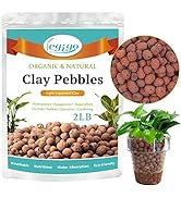 Legigo 2 LBS Organic Expanded Clay Pebbles, 4mm -16mm Light Expanded Clay Aggregate, Natural Clay...