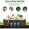 SnugNiture Galvanized Raised Garden Bed Outdoor, 2 Pcs 4x2x1ft Oval Metal Planter Box for Planting Plants Vegetables, Brown - Image 3
