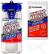 Reusable Fly Traps Outdoor Fly Traps with Natural Fly Magnet Bait Refill. Flies Trap Outdoor Reus...