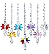 7pcs Rainbow Guardian Angel Crystal Suncatcher for Home/Car Decoration & Porch Decor & Hangings C...