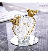 Hand Blown Glass Figurines Mini Cake Topper Decoration for Party Birthday Wedding Christmas Decor...