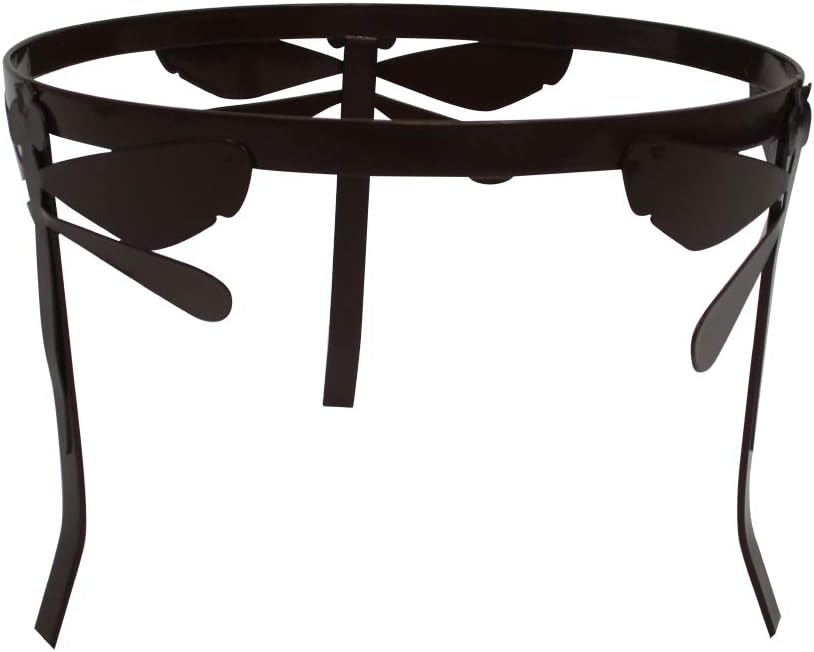 Trademark Innovations Dragonfly Metal Gazing Ball Stand Garden Pedestal