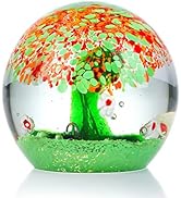 3.1'' Hand Blown The Celtic Tree of Life Collectible Figurines Art Glass Lampwork Paperweight Orn...