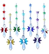 Crystalsuncatcher Crystal Glass Guardian Angel Rainbow Maker Collection Suncather,Set of 7