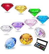 40mm(1.5 in) Crystal Diamond Jewels Paperweight Table Decoration Party Favors Gift, Glass Paperwe...