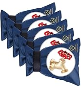 GonLei 5 Pack 5.5" W x 7.4" H Outdoor Faucet Cover High Faucet Insulation Cover Winter Hose Bib I...