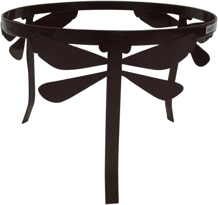 Trademark Innovations Dragonfly Metal Gazing Ball Stand Garden Pedestal - Image 2