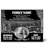 ADFSTONE Memorial Stones Plaques for Personalized Small Grave Stone, Remembrance Gifts, Customize...