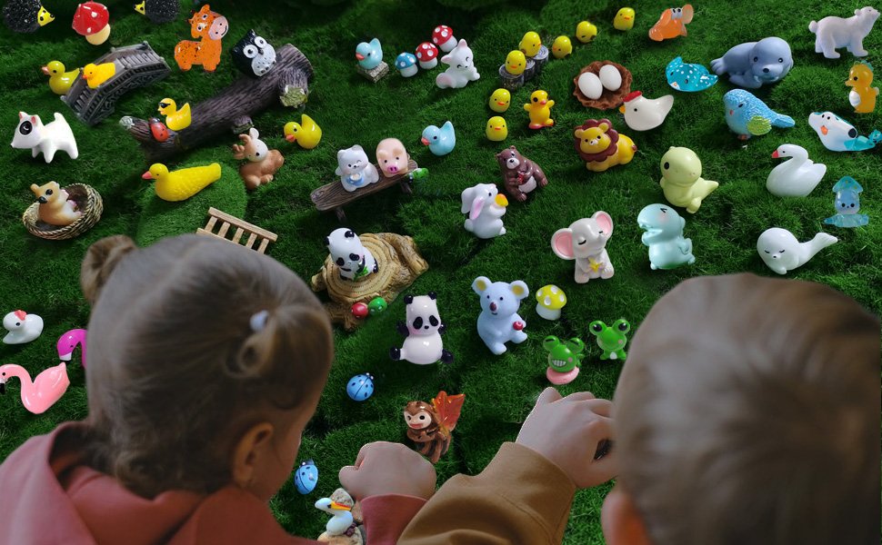 mini resin animals