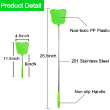 flyswatter metal handle heavy duty outdoor classroom indoor fly swatters for kidsplasticextendable