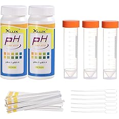 Soil pH Tester, Acidity Test Meter, Strips Kit 200 Tests, for Garden Home Lawn Farm Vegetable Yard Compost Outdoor and Indoor