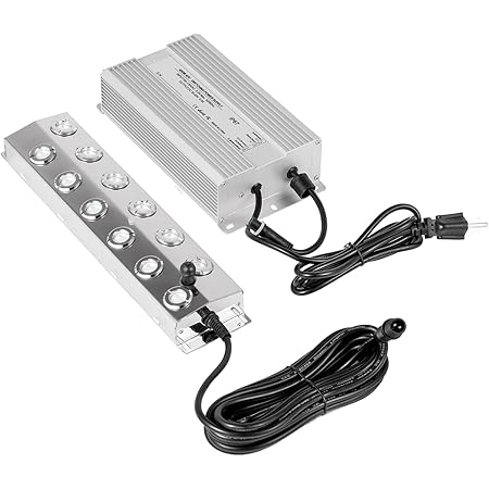 Happybuy Mist Maker 12 Head Ultrasonic Mist Fogger with Waterproof Power Supply Ultrasonic Fogger Humidifier Stainless Steel Pond Mister Fogger 7kg/h