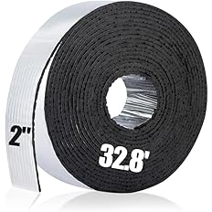 32.8ft Pipe Insulation Tape Wrap - Outdoor Winter Cold Hot Water Pipe Winterizing Self-Adhesive Foam with Aluminum Foil, Heat