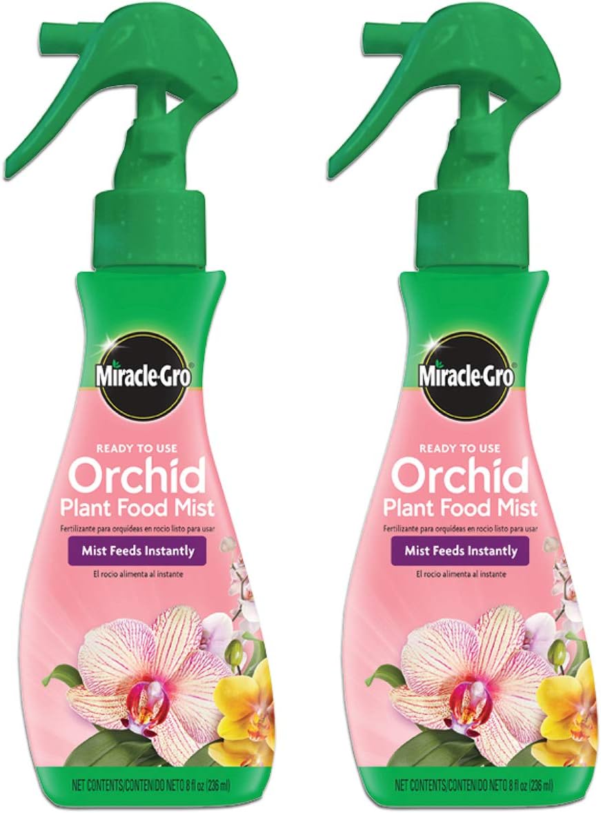 Miracle-Gro Ready-To-Use Orchid Plant Food Mist, 8 oz., Orchid Food Feeds Plants Instantly, 2 Pack