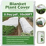 Valibe Plant Covers Freeze Protection 10 ft x 30 ft Floating Row Cover Garden Fabric Plant Cover for Winter Frost / Sun Pest
