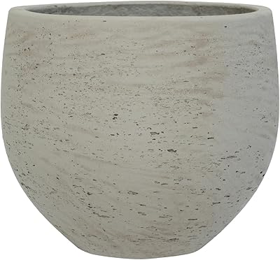 Pottery Pots Flower Pot Elegant Coral Planter, Grey Washed 14