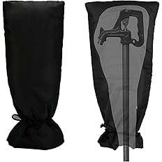 Asoleo Outdoor Faucet Covers for Winter Freeze Protection,25.2"X14" Hose Bib Covers for Winter,Reusable Thicker Waterproof In