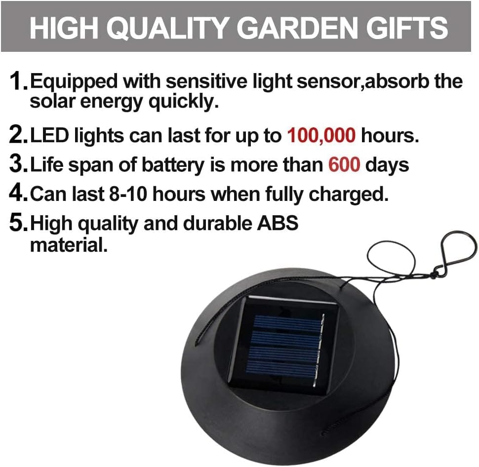 Campanilla de viento solar de colibrí al aire libre, regalo para papá, mamá, abuela, esposa, hija, hermana, tía, abuela, mujeres, decoración al aire libre para patio, jardinería - Image 40