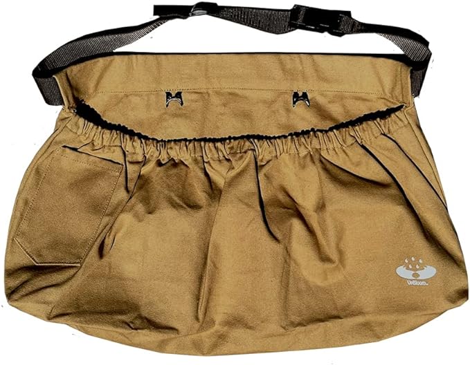UpBloom Original Harvesting and Weeding Apron for Gardeners - Vegetables, Fruits, Herb Gathering, Berry Picking, Foraging