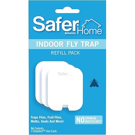 Safer Home SH503 Indoor Plug-In Fly Trap Refill Pack of Glue Cards for SH502 – 3