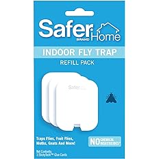 Safer Home SH503 Indoor Plug-In Fly Trap Refill Pack of Glue Cards for SH502 – 3